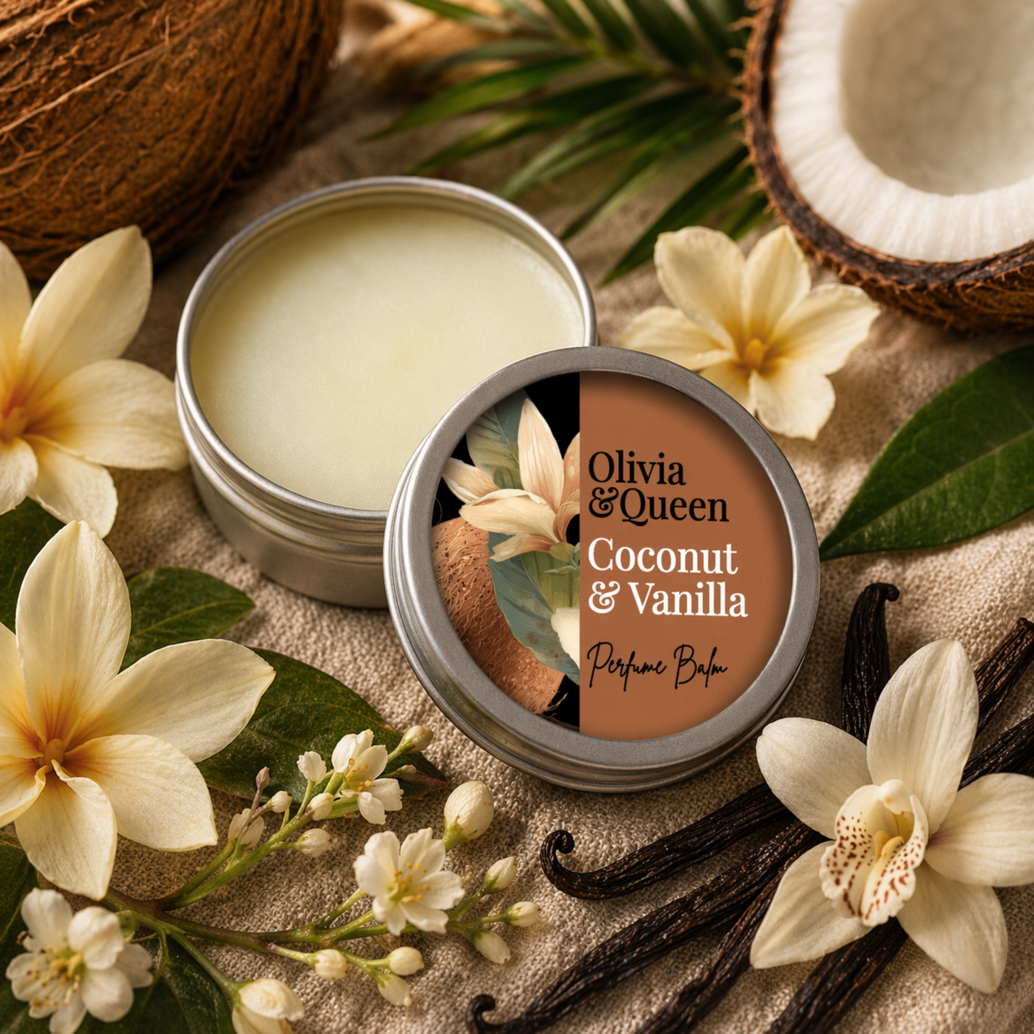 Coconut & Vanilla Velvet Skin Perfume Balm