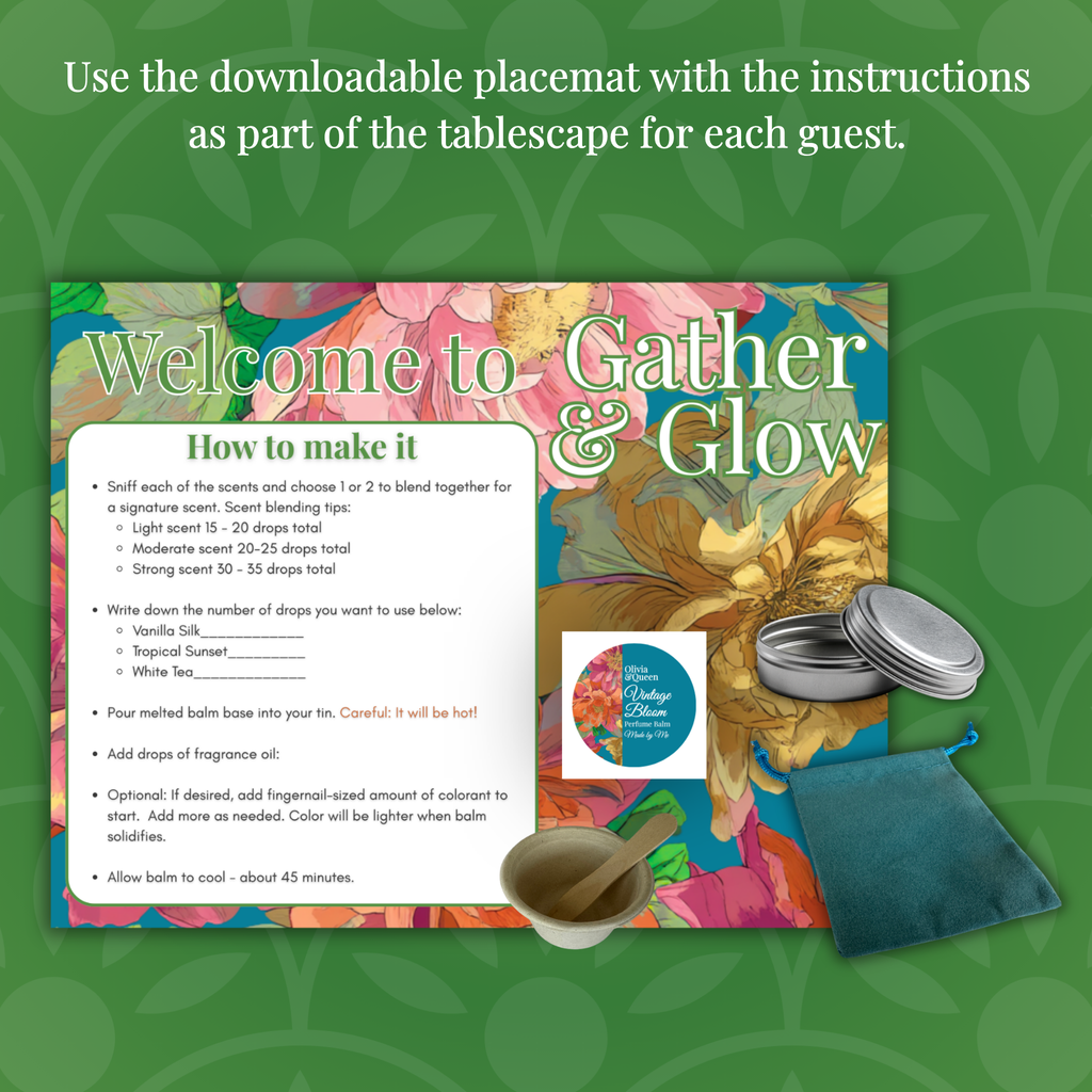 Gather & Glow: Vintage Bloom Perfume Balm Experience Kit