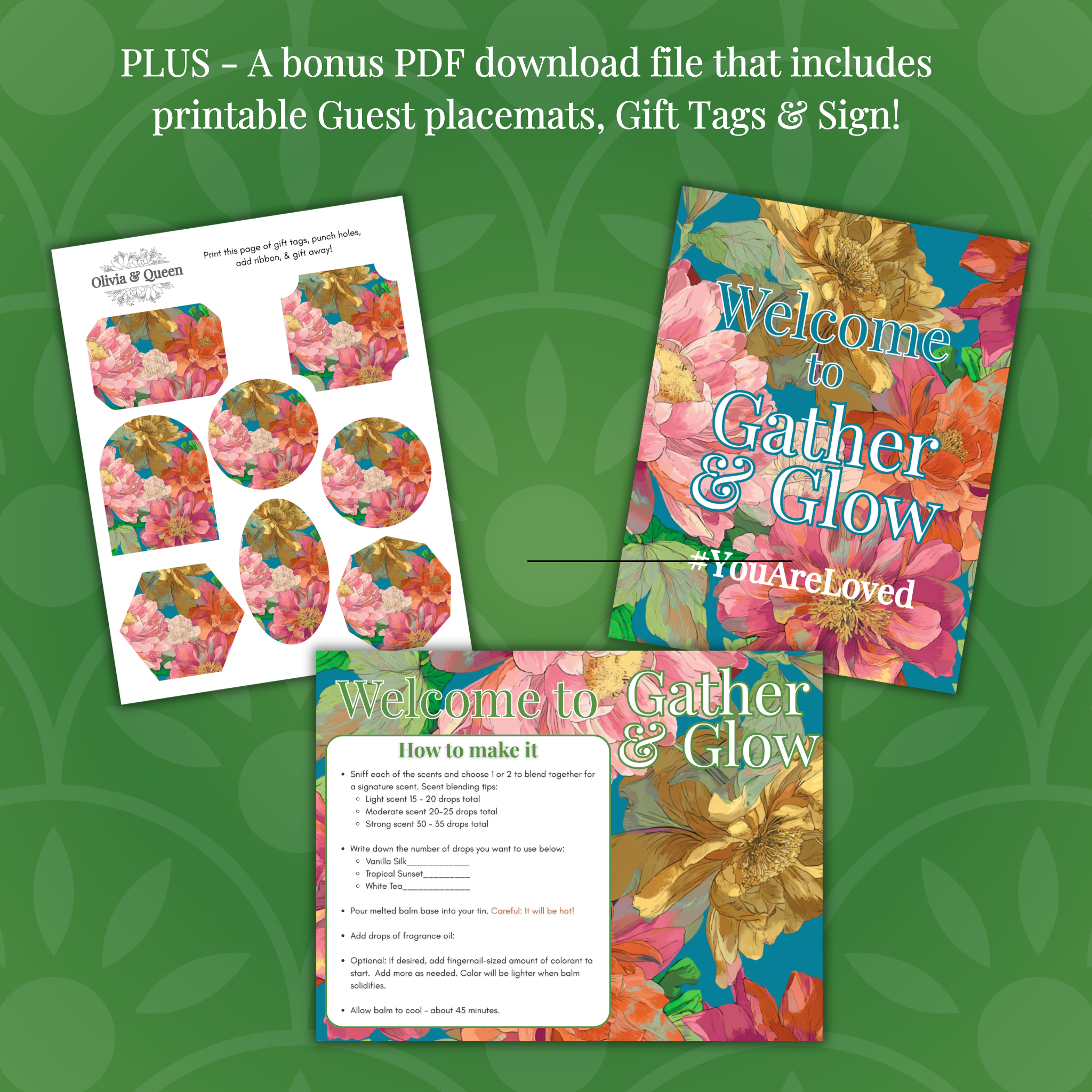 Gather & Glow: Vintage Bloom Perfume Balm Experience Kit