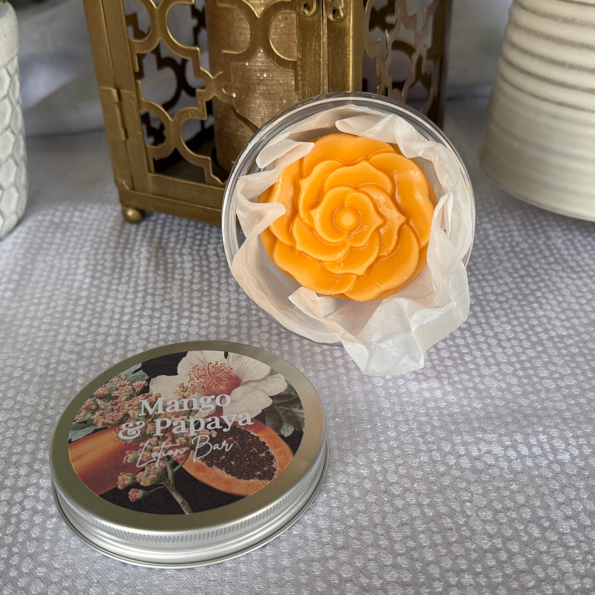 Mango & Papaya Floral Lotion Bar