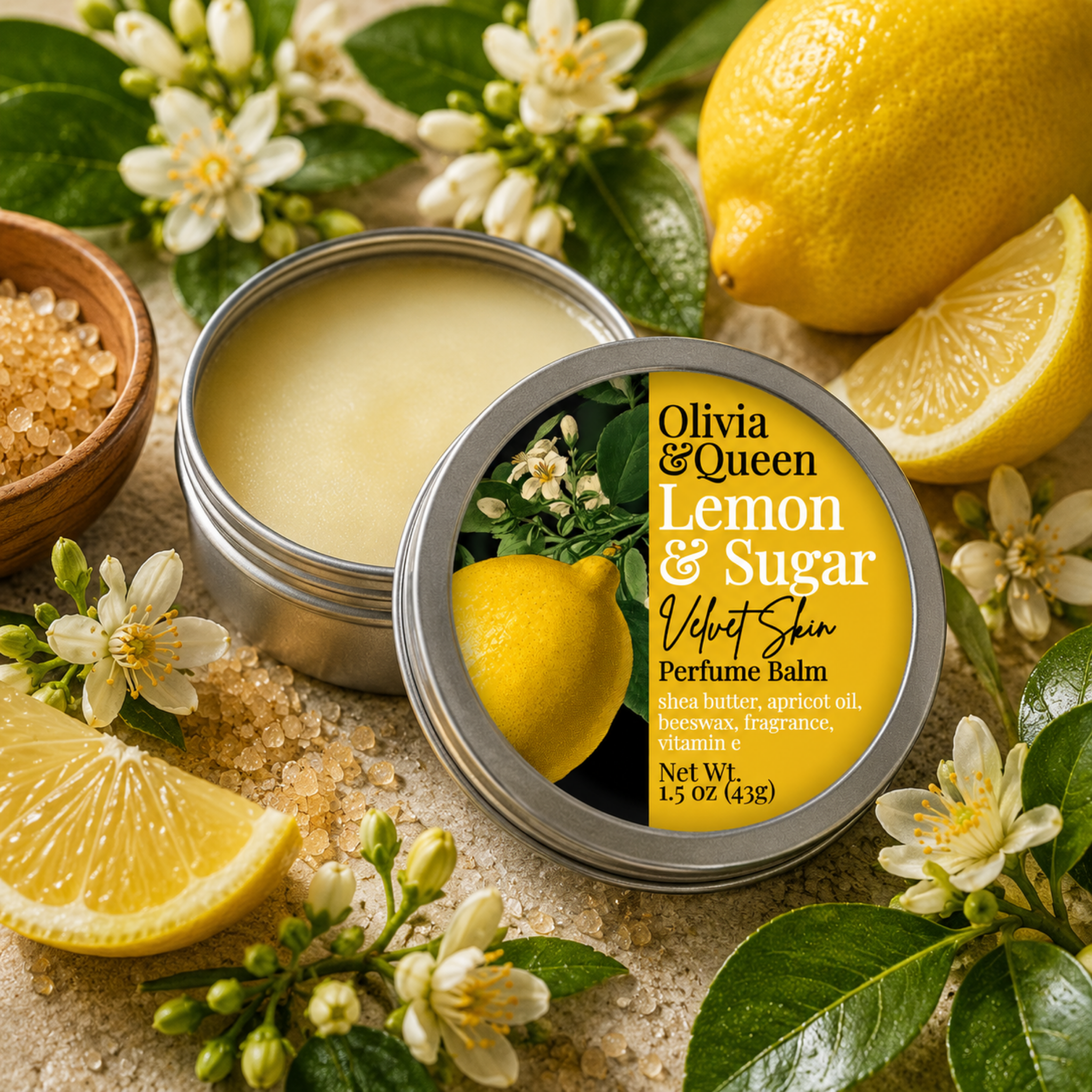 Lemon Sugar Velvet Skin Solid Perfume Balm