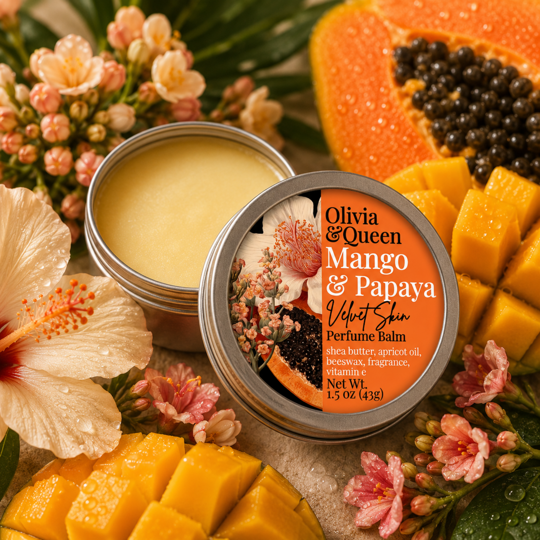 Mango & Papaya Velvet Skin Solid Perfume Balm