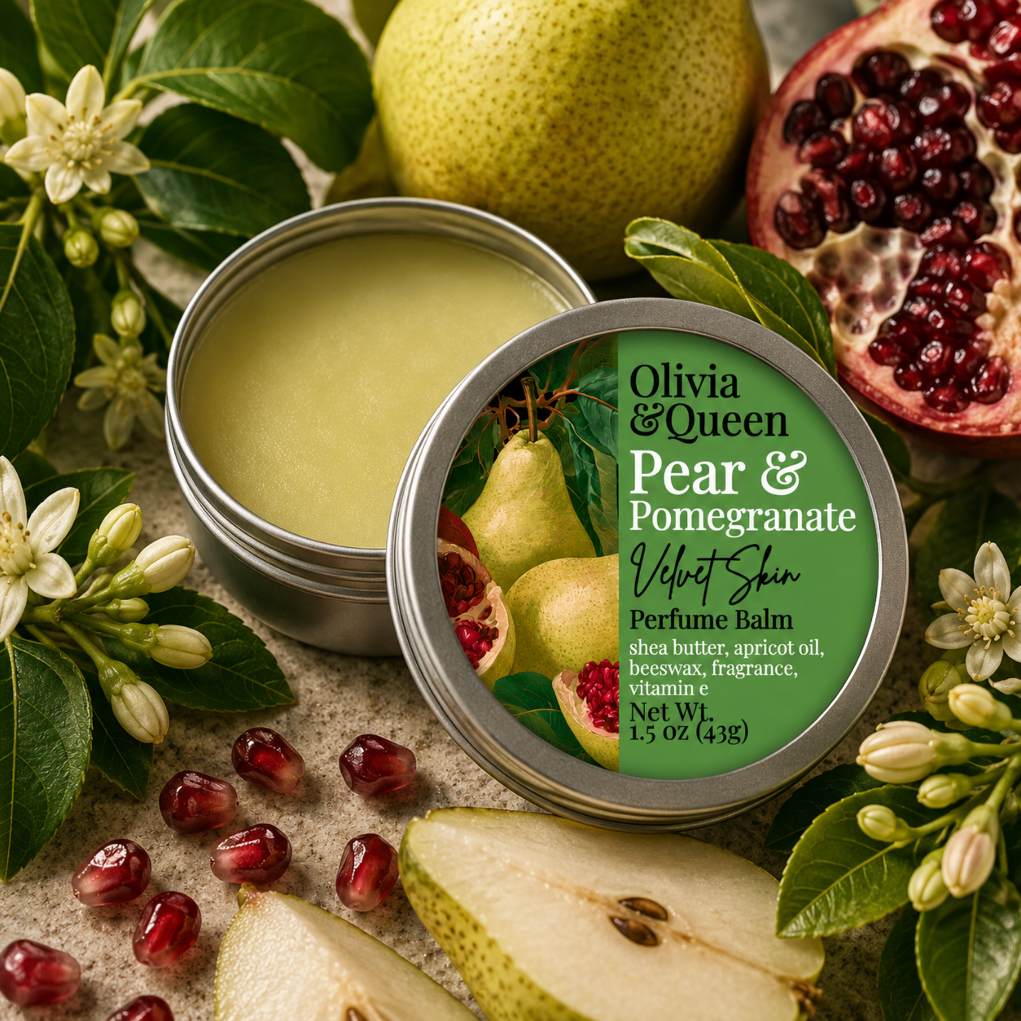 Pear & Pomegranate Velvet Skin Solid Perfume Balm