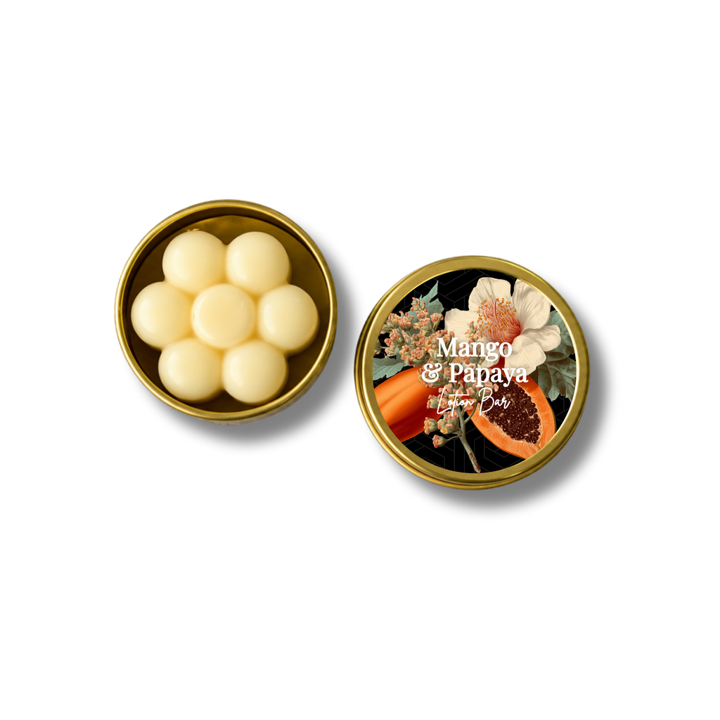 Mango & Papaya Purse Size Travel Lotion Bar
