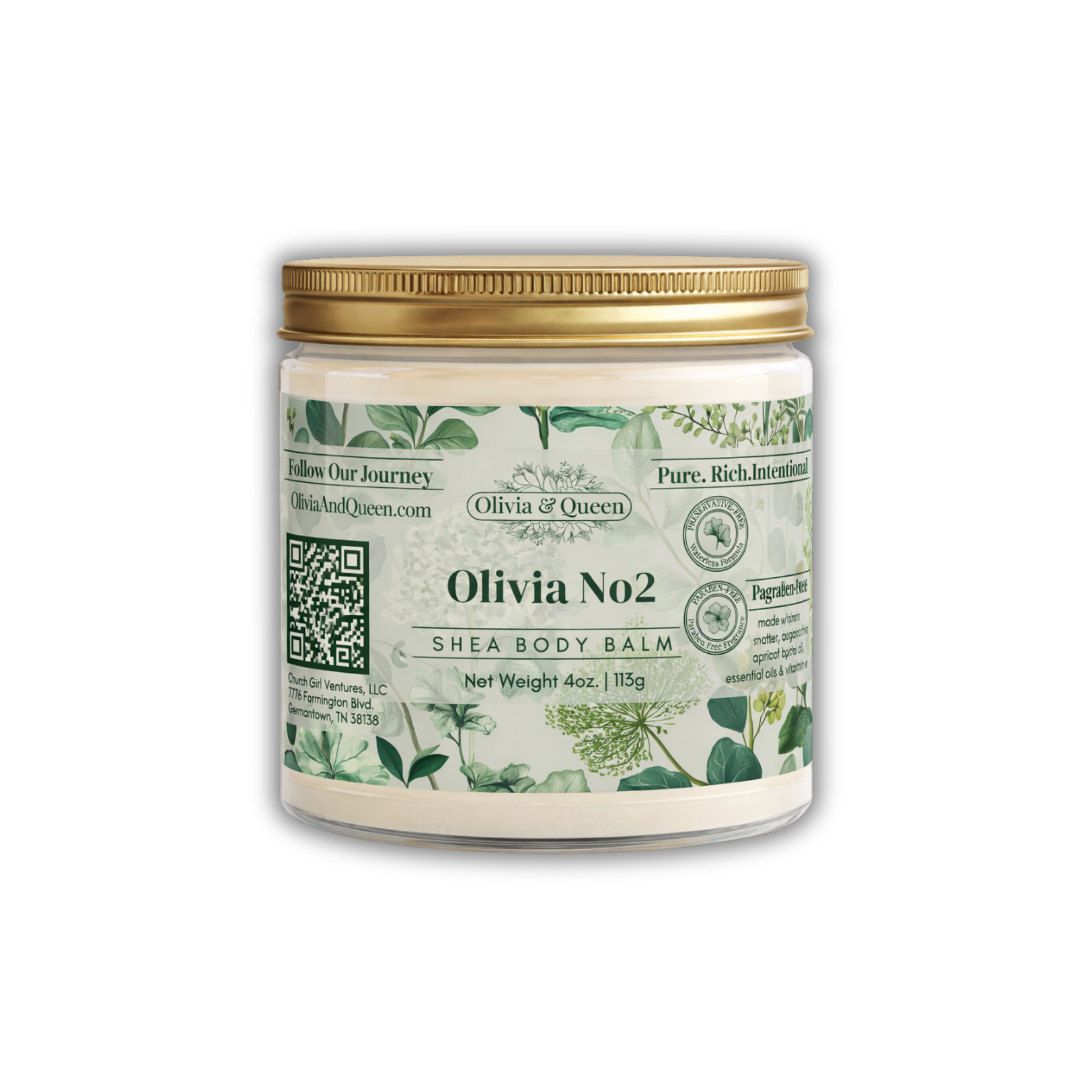 Olivia No2 Shea Body Balm