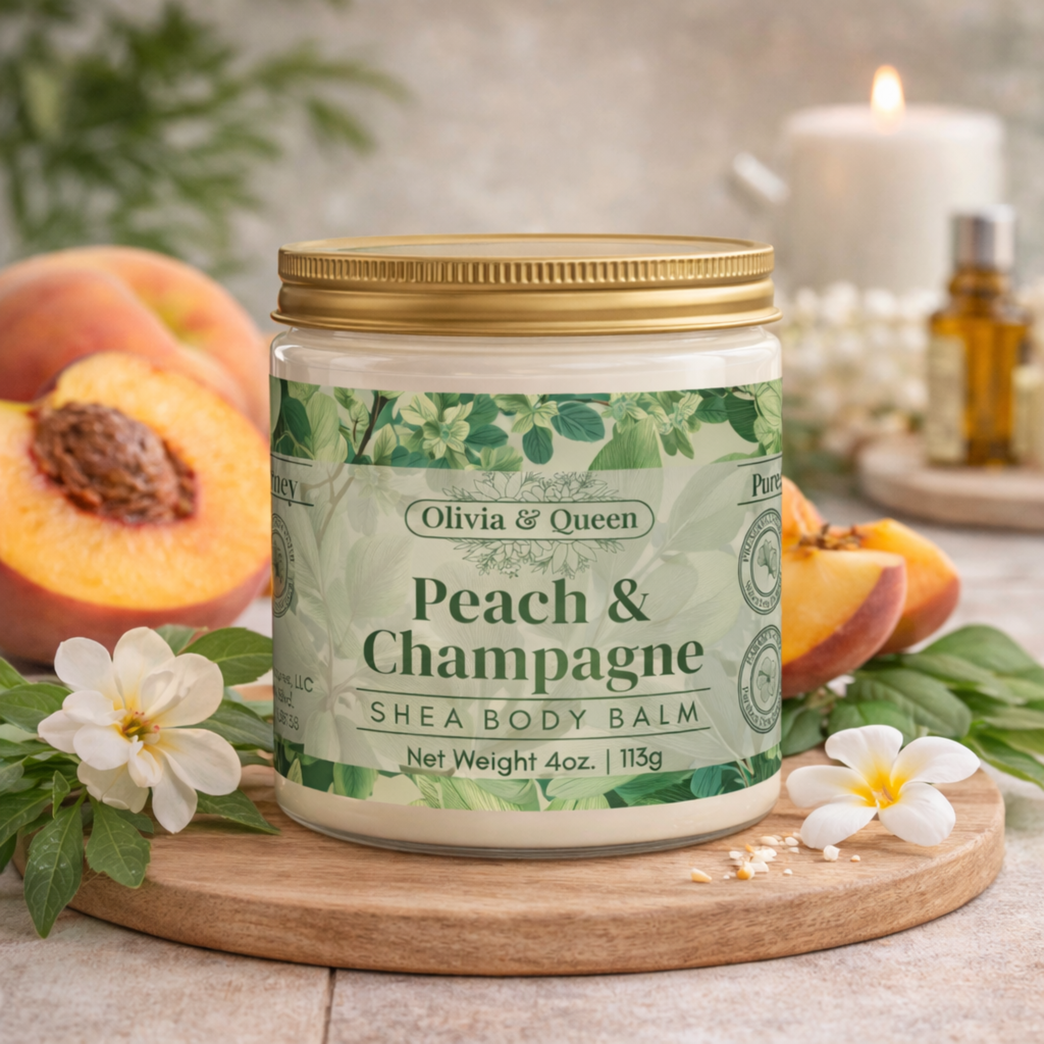 Peach & Champagne Shea Body Balm