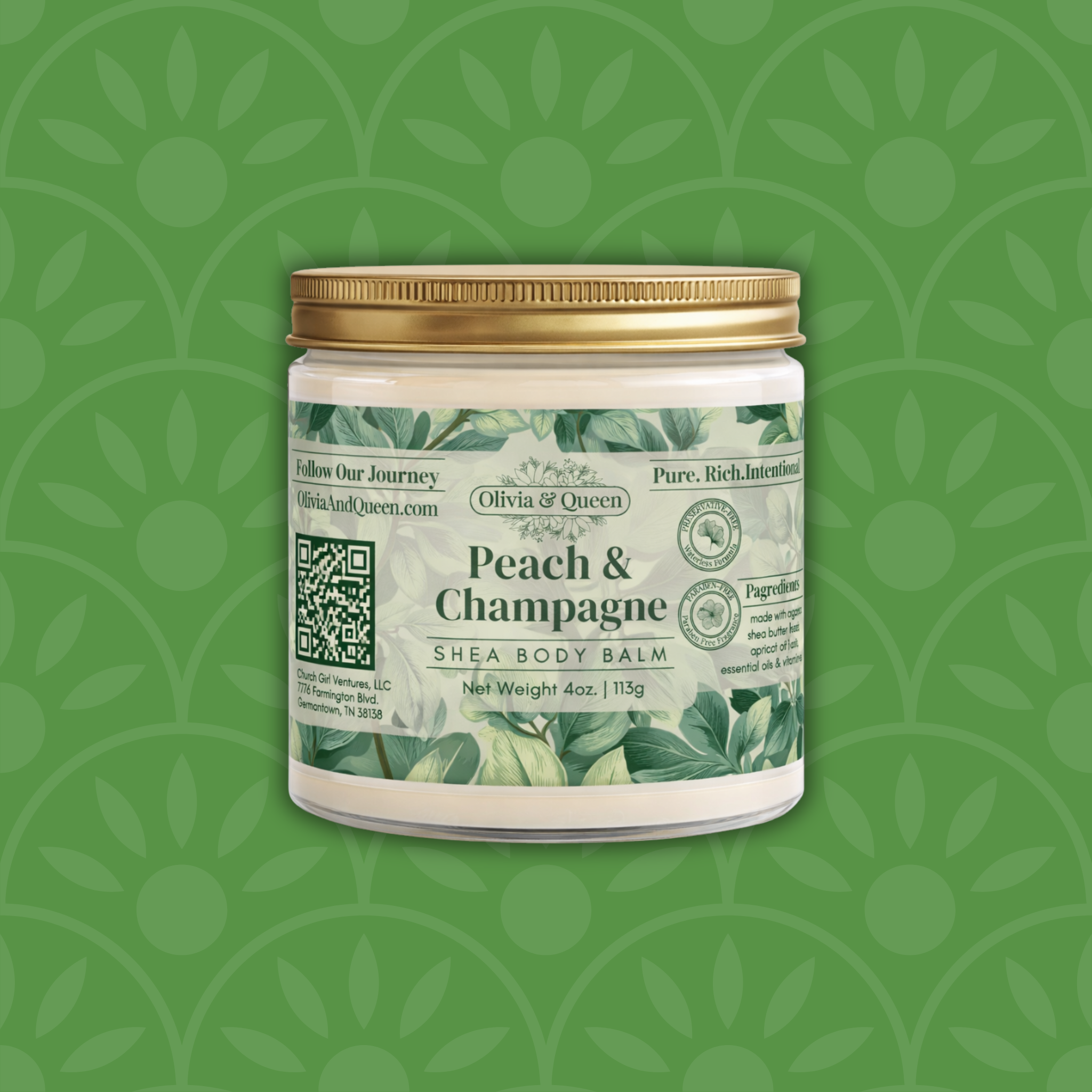 Peach & Champagne Shea Body Balm